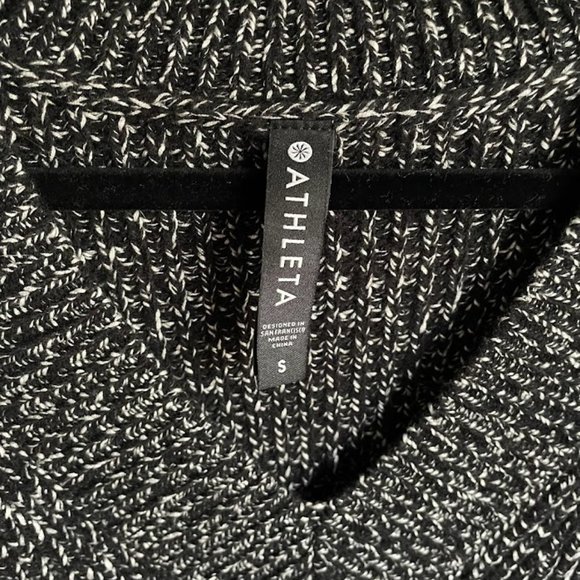 NWT Athleta Shasta V-Neck Wool Marled Sweater - Picture 3 of 9
